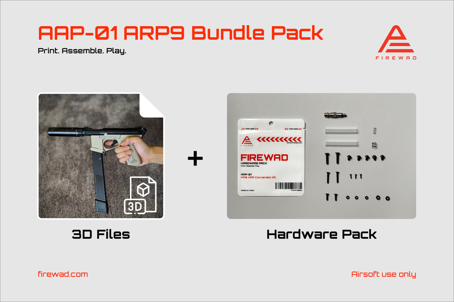 AAP-01 ARP9 Lower Hardware + 3D files Bundle